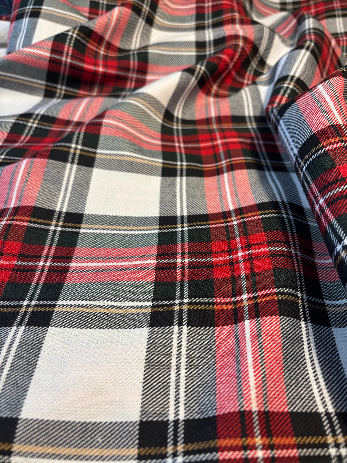 Red Black Tartan Alignment Stick Cover