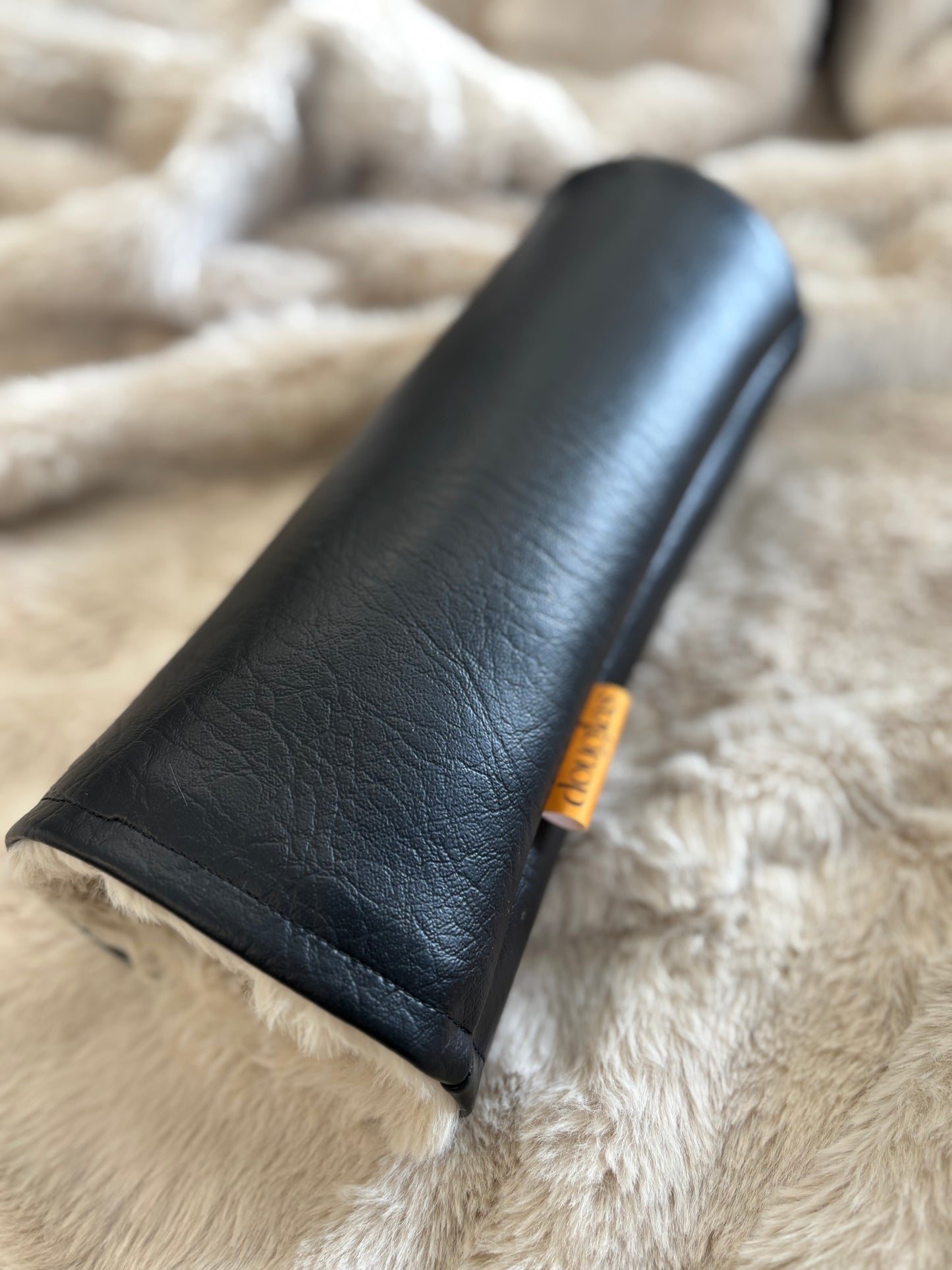Black Faux Leather Headcover
