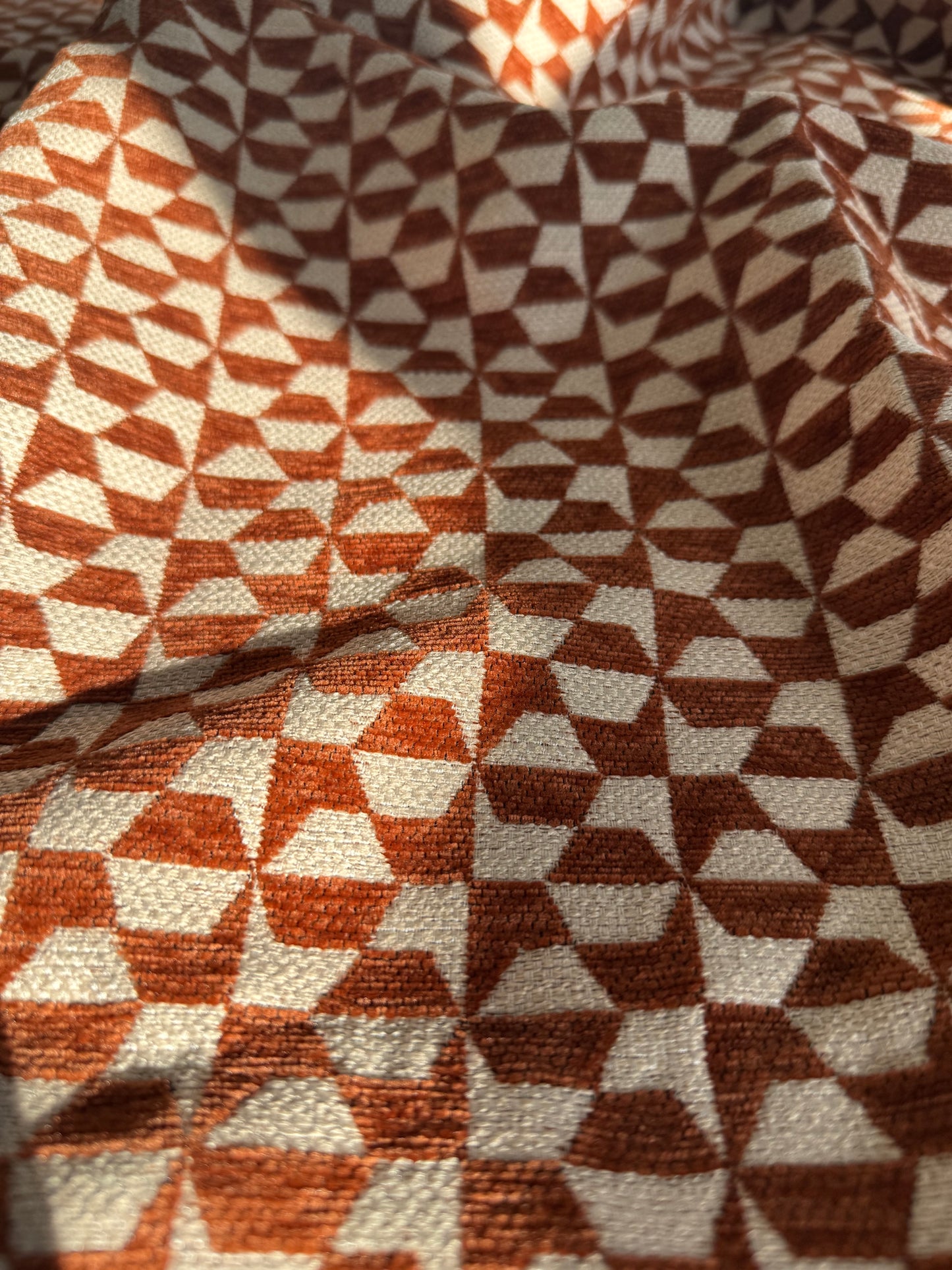 Geometric Deep Orange Headcover
