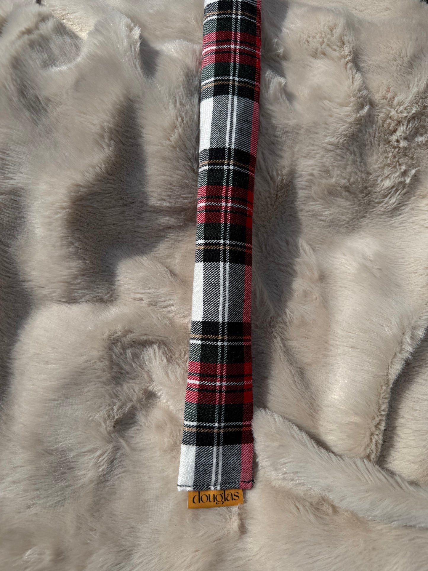 Red Black Tartan Alignment Stick Cover