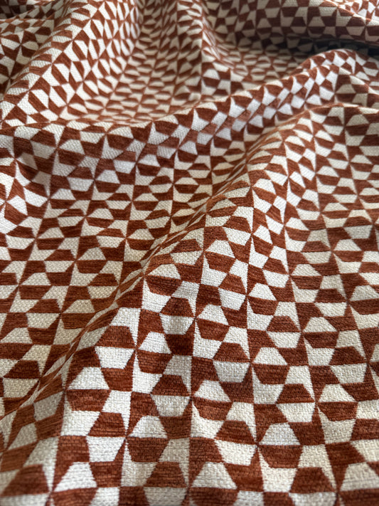 Geometric Deep Orange Headcover