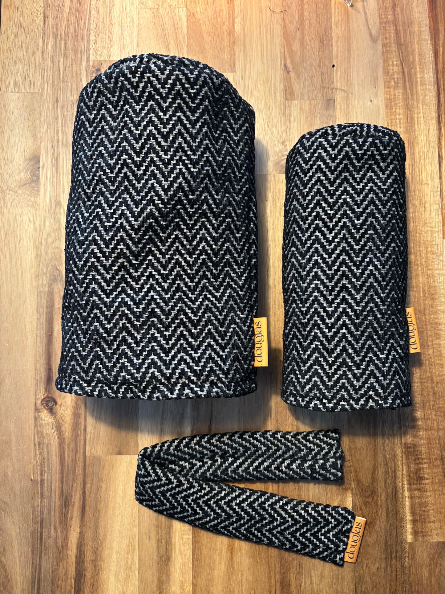 Herringbone Black Tweed Headcover