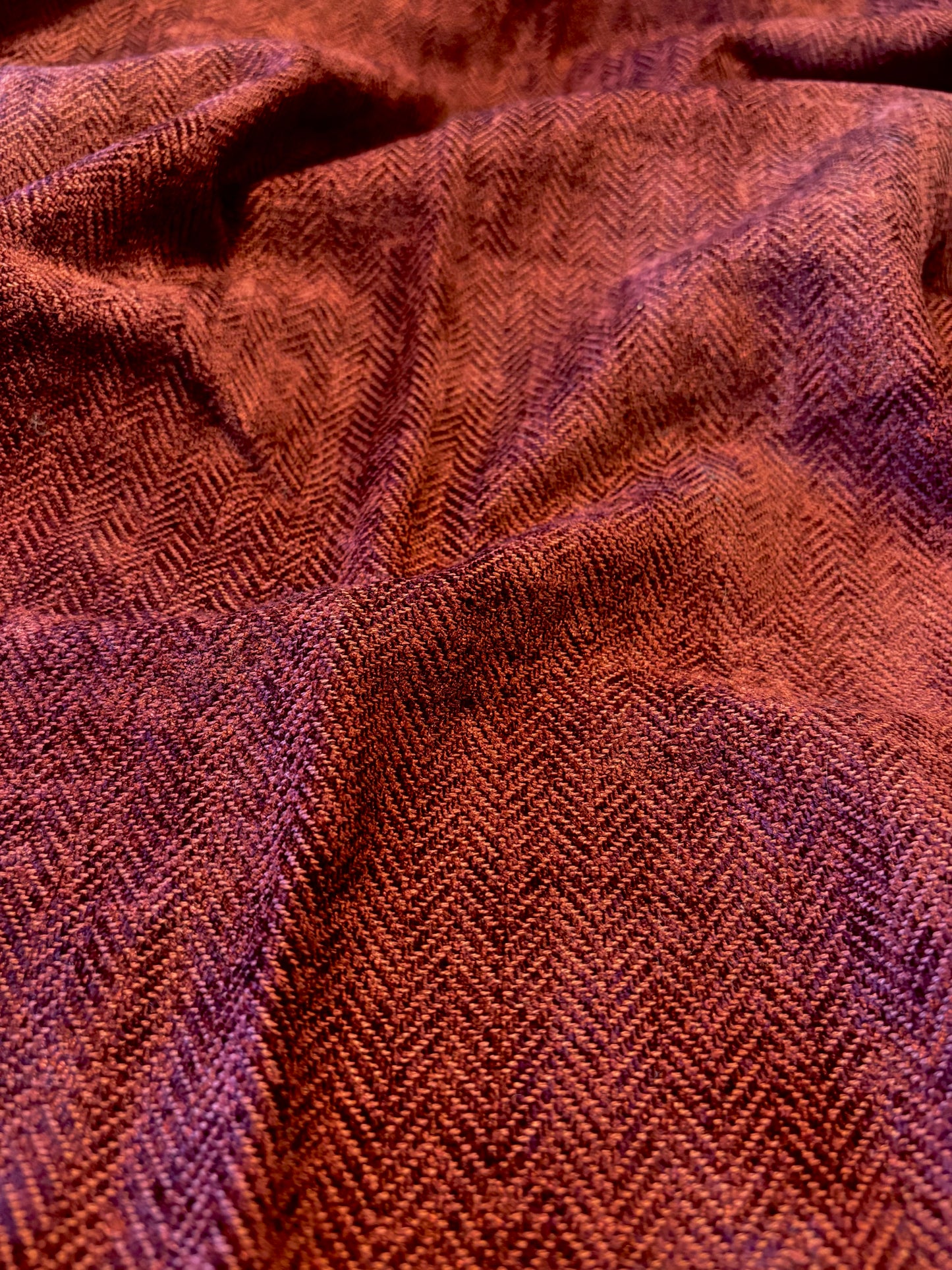 Maroon Herringbone Tweed Headcover