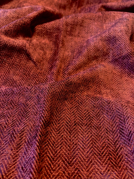 Maroon Herringbone Tweed Headcover