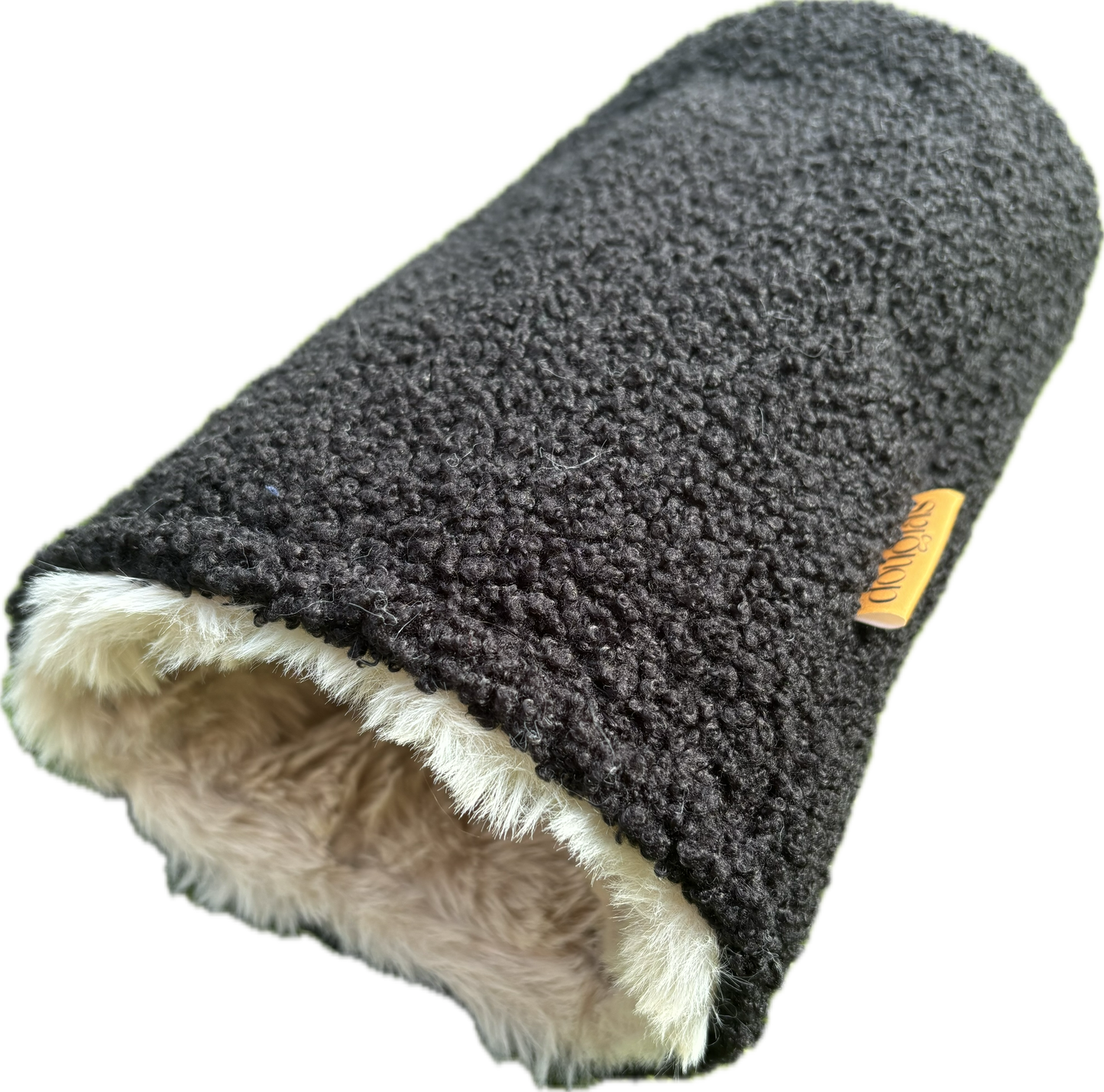Black Sherpa Fleece Headcover