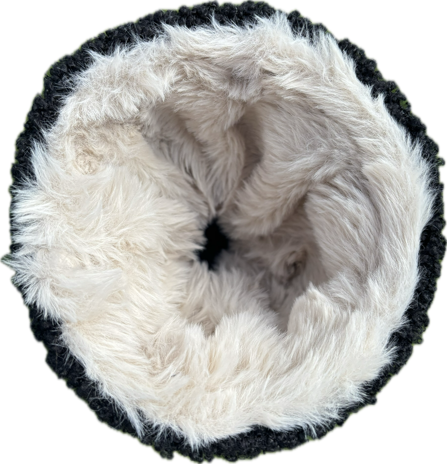 Black Sherpa Fleece Headcover